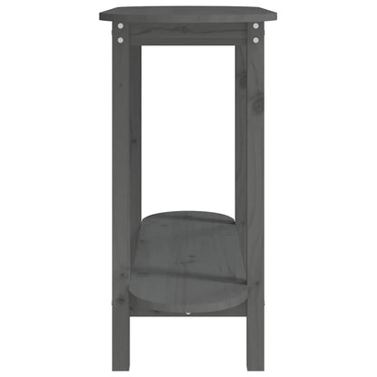 Tavolo Consolle Grigio 110x40x80 cm in Legno Massello di Pino