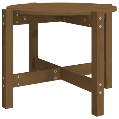 Tavolino da Salotto Ambra Ø 62,5x45cm in Legno Massello di Pino | homemem39