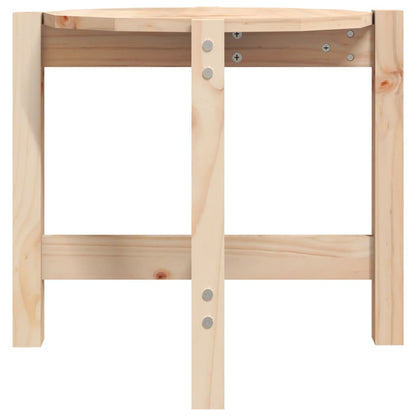 Tavolino da Salotto Ø 52,5x45 cm in Legno Massello di Pino | homemem39
