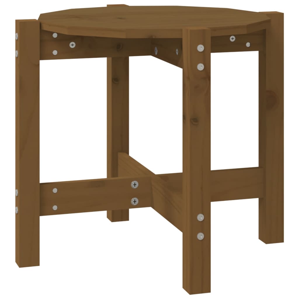 Tavolino da Salotto Ambra Ø 52,5x45cm in Legno Massello di Pino | homemem39