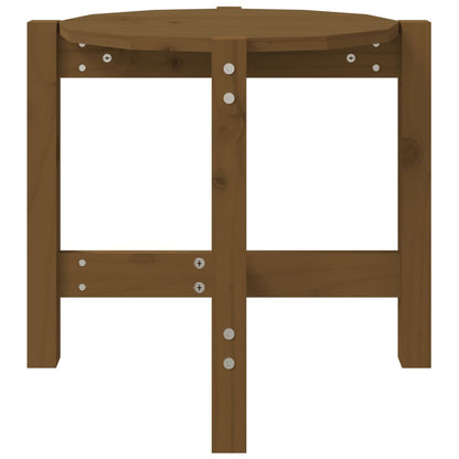 Tavolino da Salotto Ambra Ø 52,5x45cm in Legno Massello di Pino | homemem39