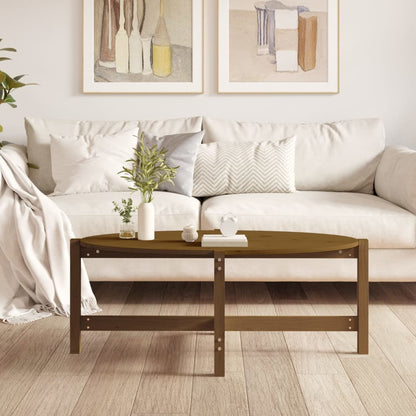 Tavolino da Salotto Ambra 118x63x45cm in Legno Massello di Pino | homemem39