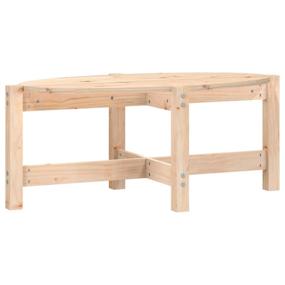 Tavolino da Salotto 87x48x35 cm in Legno Massello di Pino | homemem39