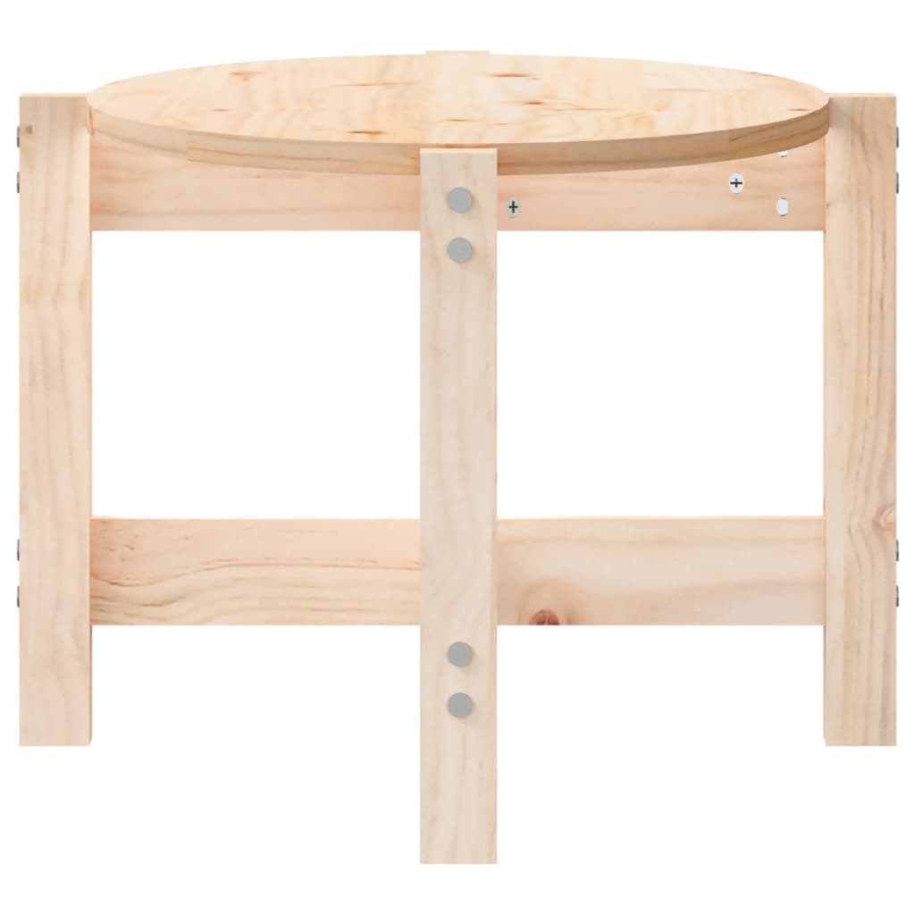 Tavolino da Salotto 87x48x35 cm in Legno Massello di Pino | homemem39