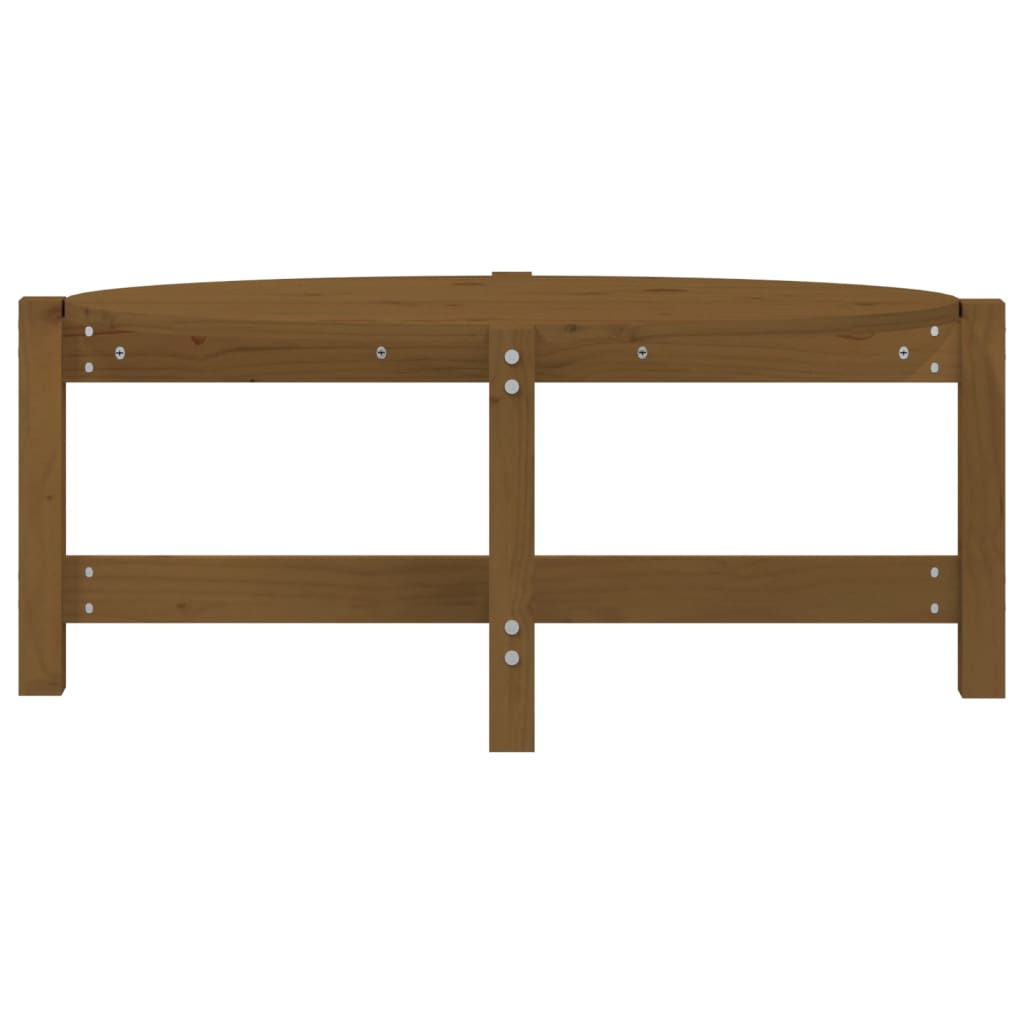 Tavolino da Salotto Ambra 87x48x35 cm in Legno Massello di Pino | homemem39