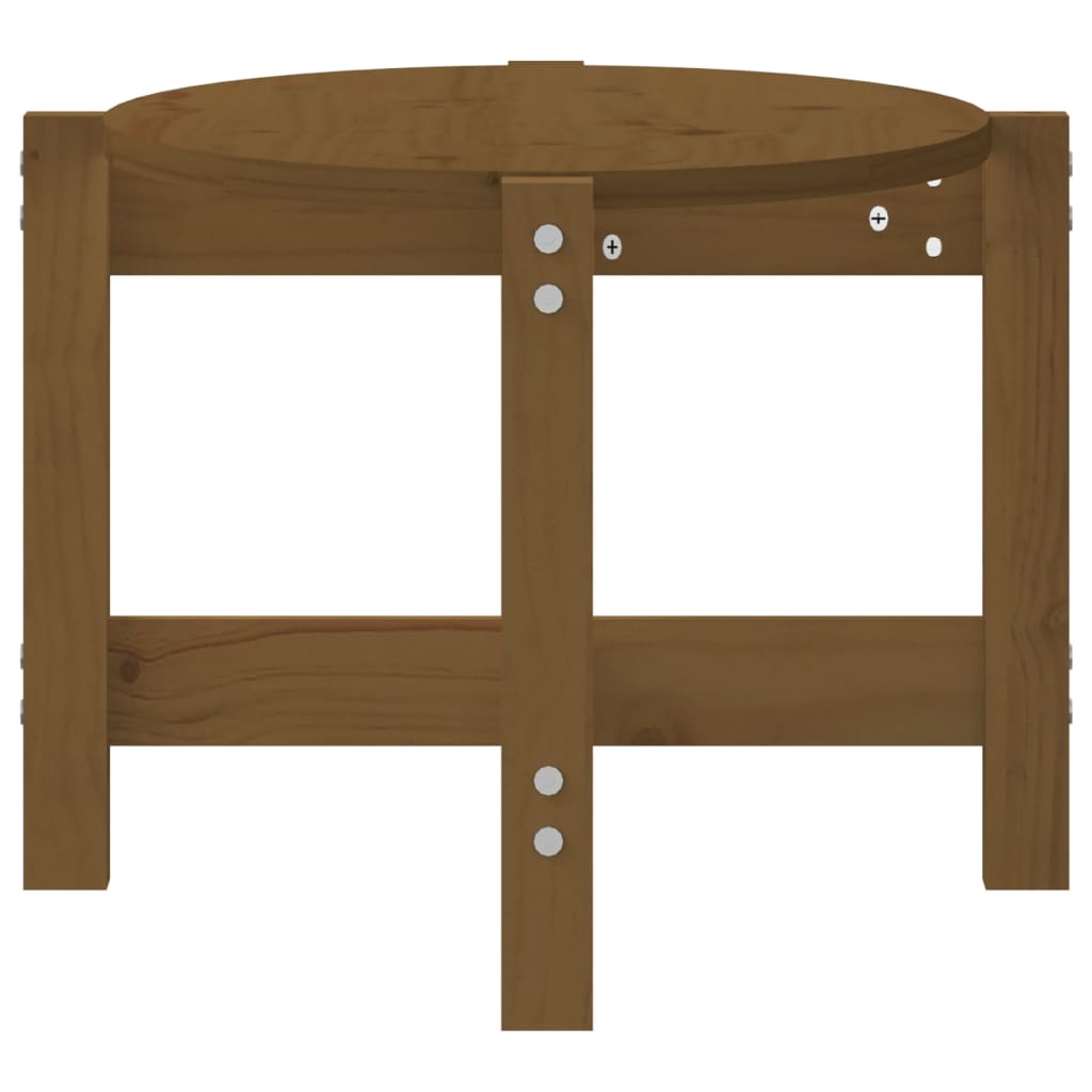 Tavolino da Salotto Ambra 87x48x35 cm in Legno Massello di Pino | homemem39