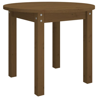Tavolino da Salotto Ambra Ø 55x45 cm in Legno Massello di Pino | homemem39