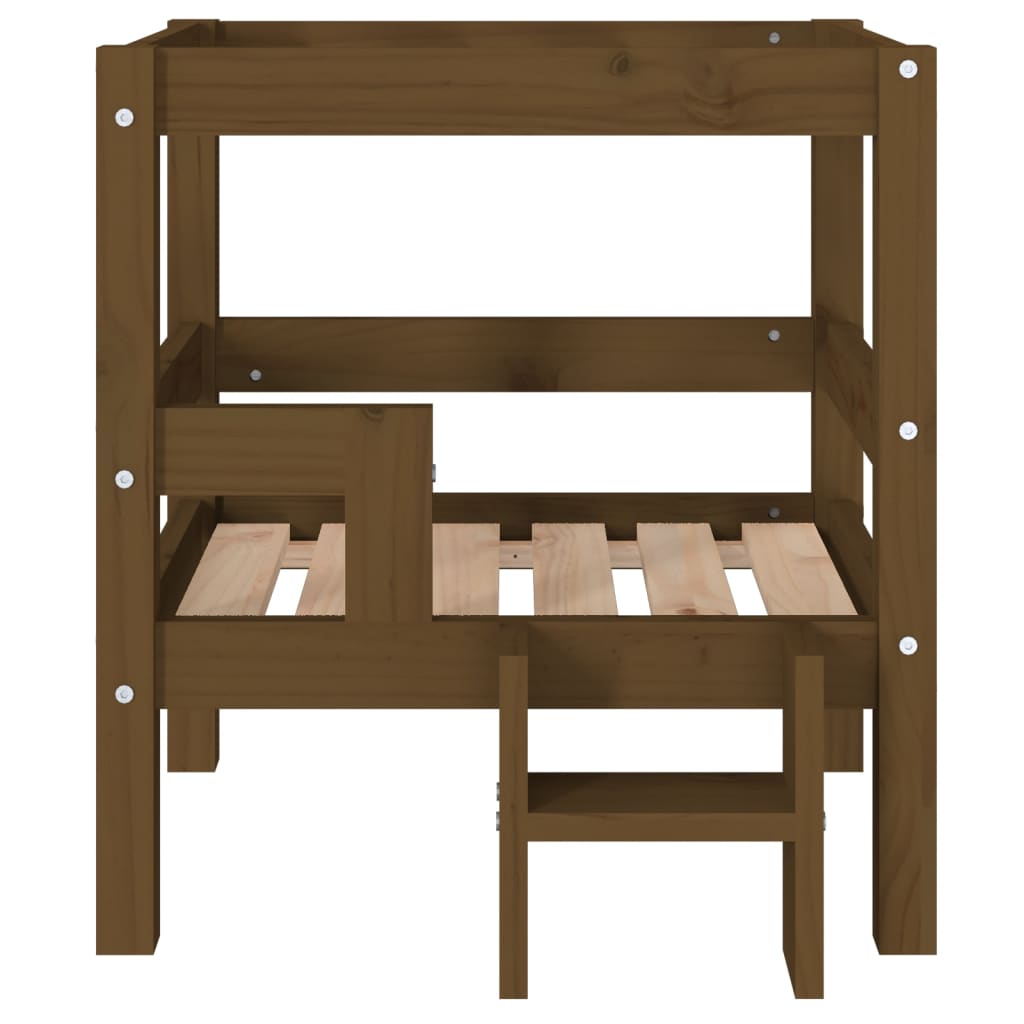 Cuccia per Cani Ambra 55,5x53,5x60 cm in Legno Massello di Pino - homemem39