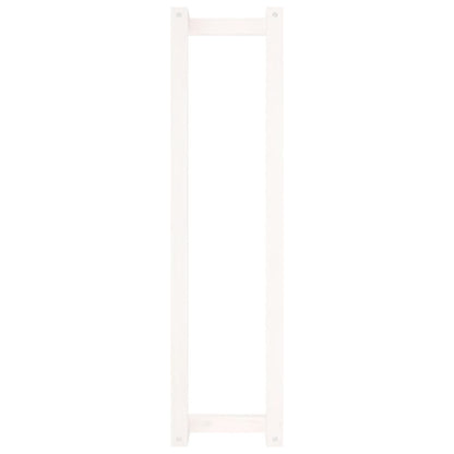 Portasciugamani Bianco 23x18x90 cm in Legno Massello di Pino - homemem39