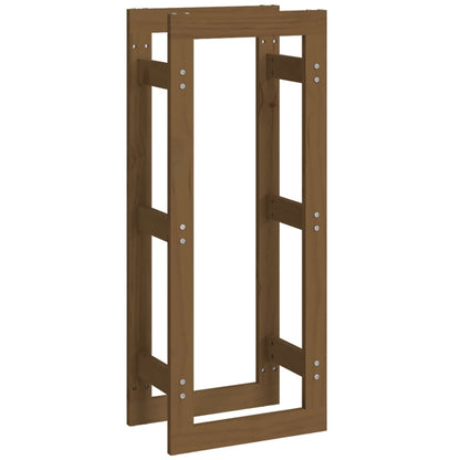Portalegna Marrone Ambra 41x25x100 cm in Legno Massello di Pino - homemem39