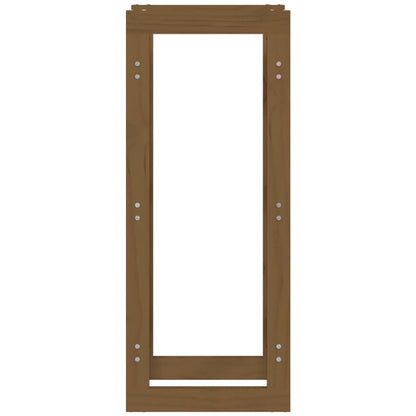 Portalegna Marrone Ambra 41x25x100 cm in Legno Massello di Pino - homemem39