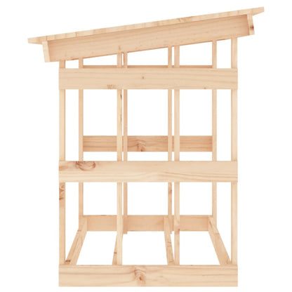Portalegna 108x64,5x77 cm in Legno Massello di Pino - homemem39