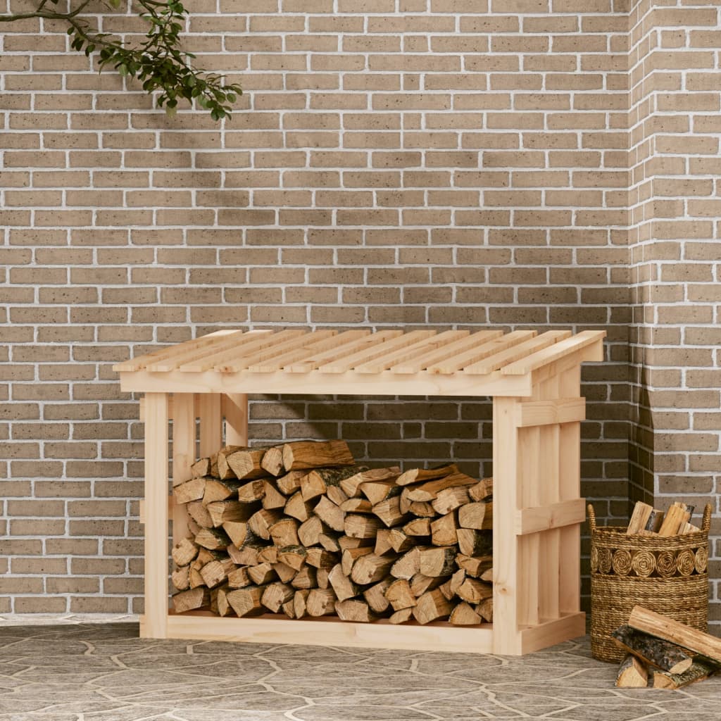 Portalegna 108x64,5x77 cm in Legno Massello di Pino - homemem39
