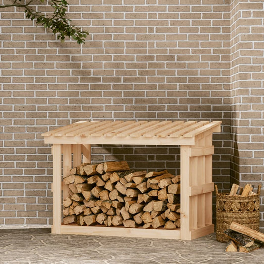 Portalegna 108x64,5x77 cm in Legno Massello di Pino - homemem39