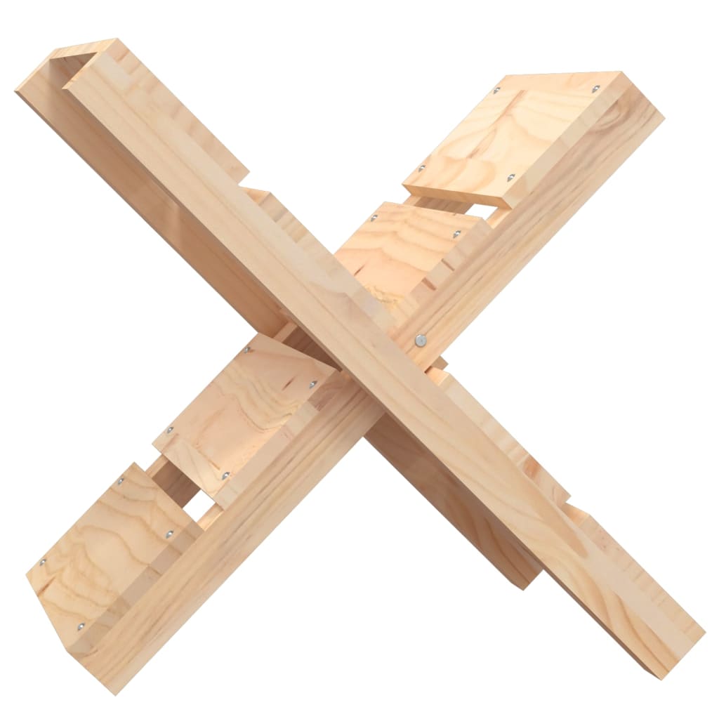 Portaceppi 47x39,5x48 cm in Legno Massello di Pino - homemem39
