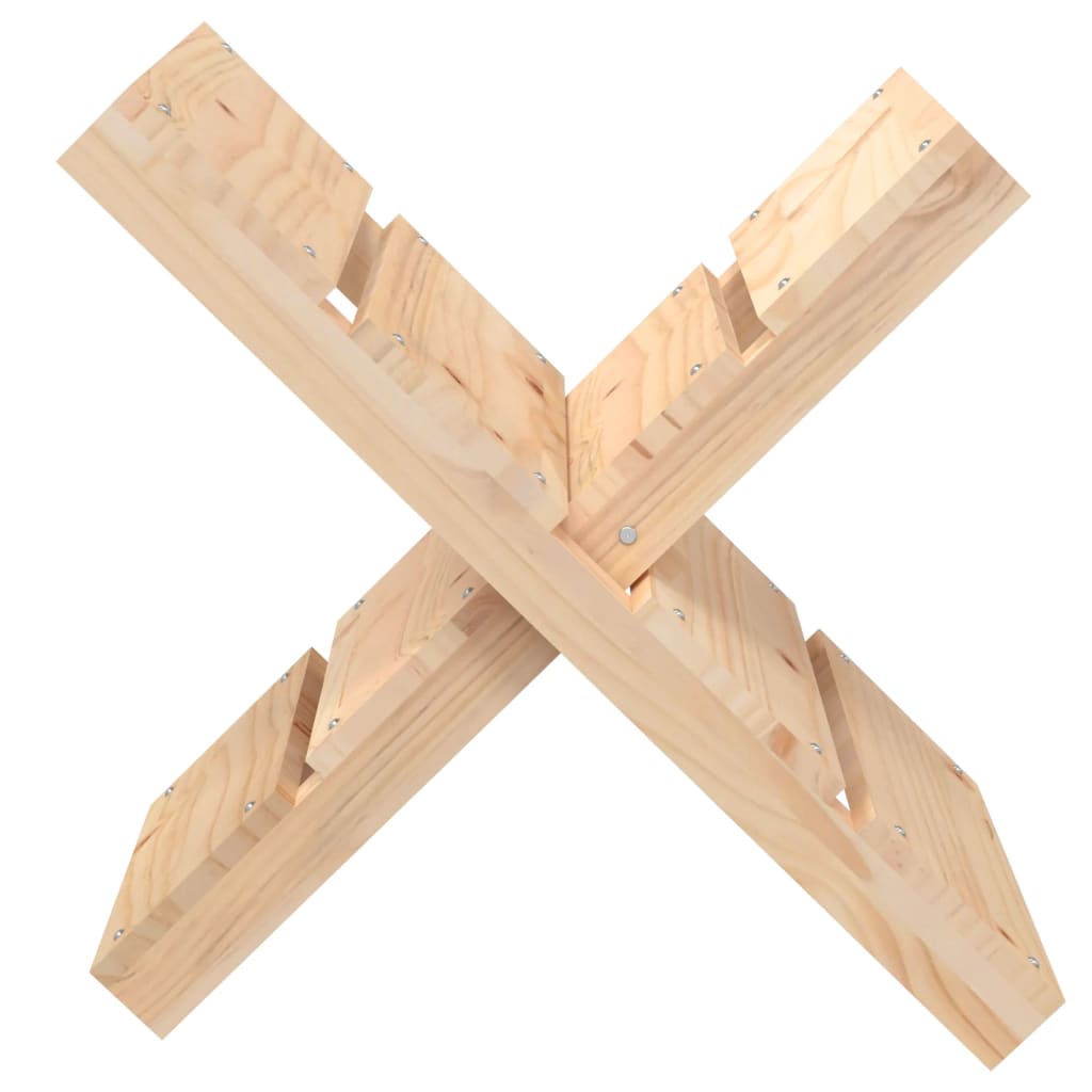 Portaceppi 47x39,5x48 cm in Legno Massello di Pino - homemem39
