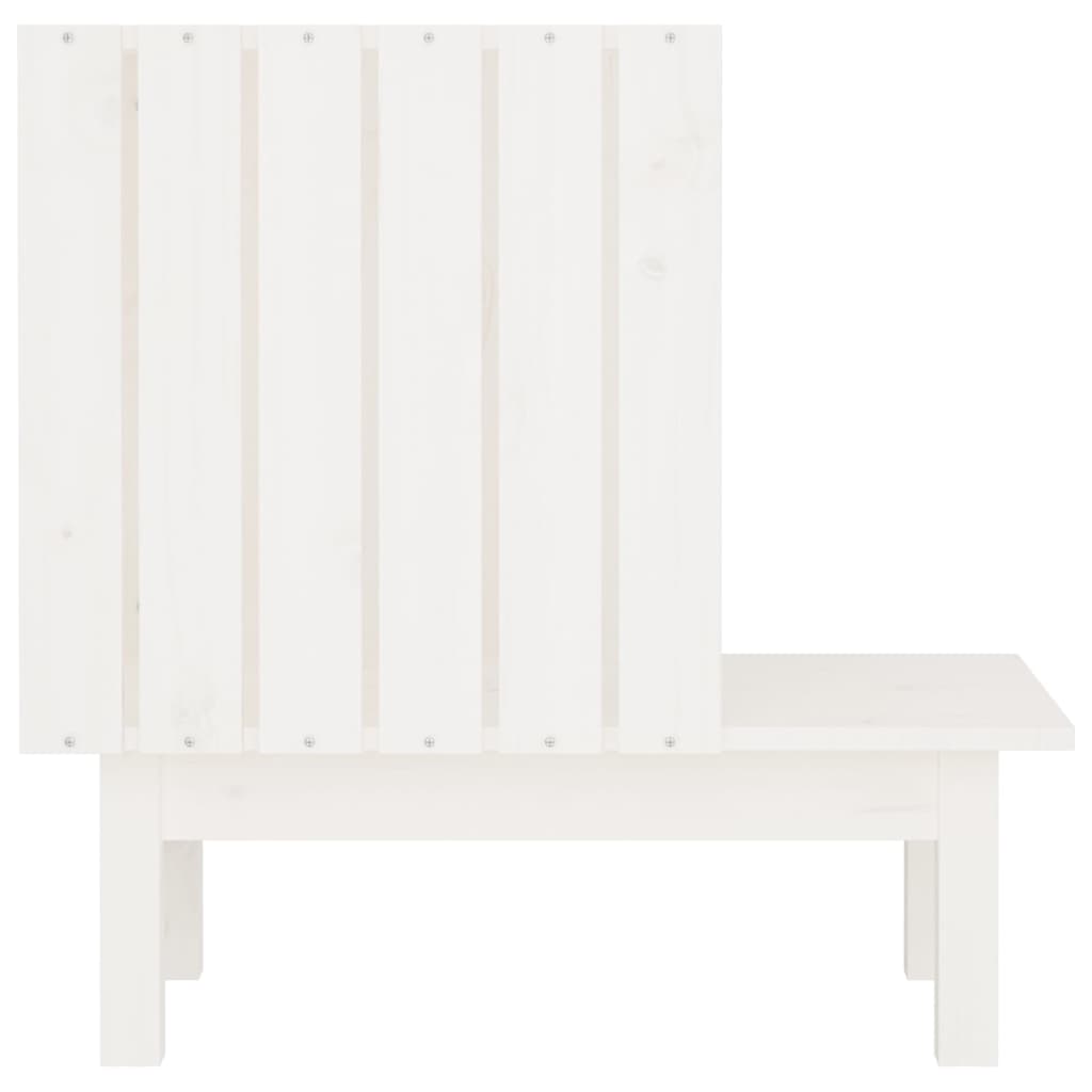 Casetta per Gatti Bianca 60x36x60 cm in Legno Massello di Pino - homemem39
