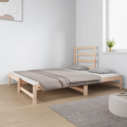 Dormeuse Estraibile 2x(90x190) cm Legno Massello di Pino | homemem39