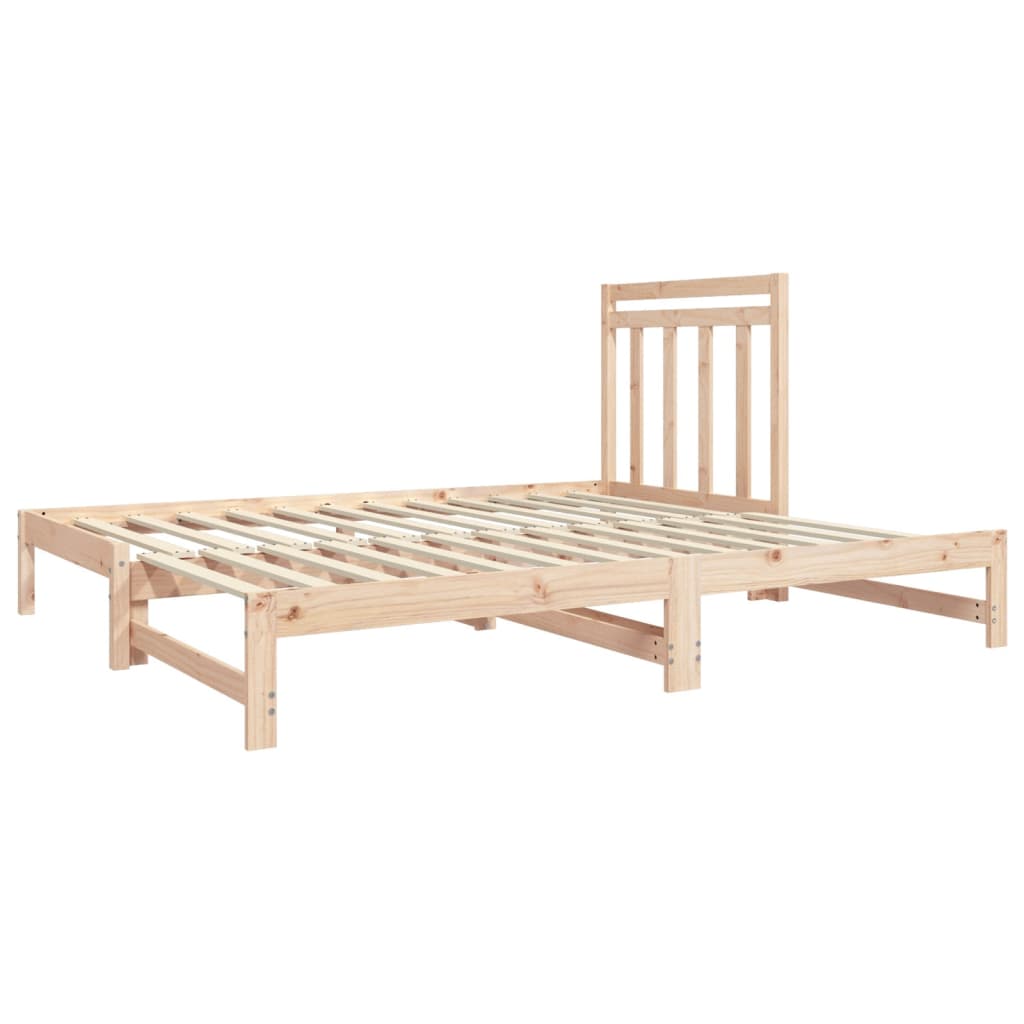 Dormeuse Estraibile 2x(90x190) cm Legno Massello di Pino | homemem39
