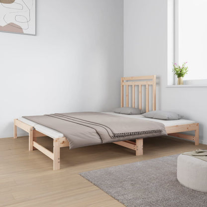 Dormeuse Estraibile 2x(90x190) cm Legno Massello di Pino | homemem39