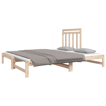 Dormeuse Estraibile 2x(90x190) cm Legno Massello di Pino | homemem39