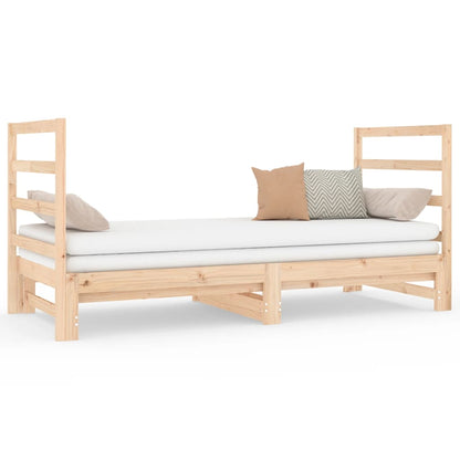 Dormeuse Estraibile 2x(90x190) cm Legno Massello di Pino | homemem39