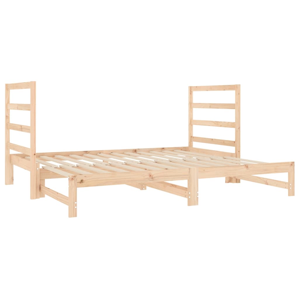 Dormeuse Estraibile 2x(90x190) cm Legno Massello di Pino | homemem39