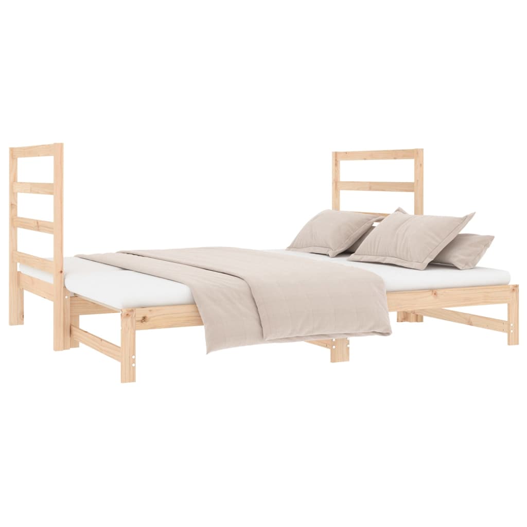Dormeuse Estraibile 2x(90x190) cm Legno Massello di Pino | homemem39