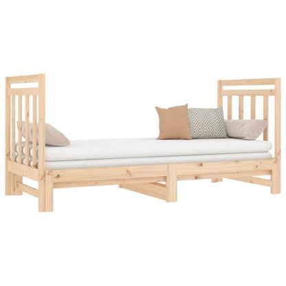 Dormeuse Estraibile 2x(90x190) cm Legno Massello di Pino | homemem39
