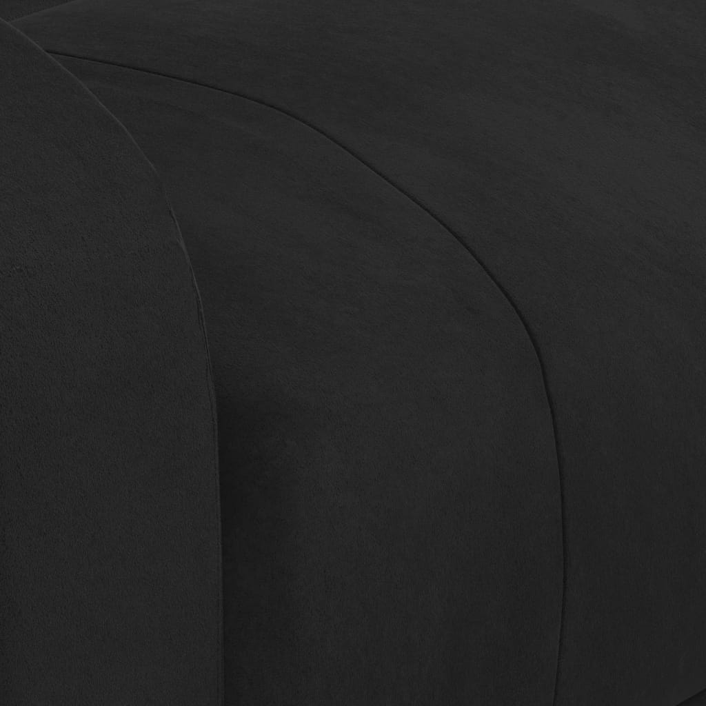 Poltrona Alzapersona Nera in Velluto