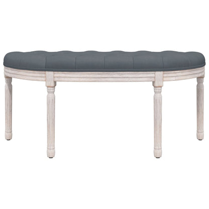 Panca Grigio Scuro 110,5x45x49 cm in Velluto - homemem39