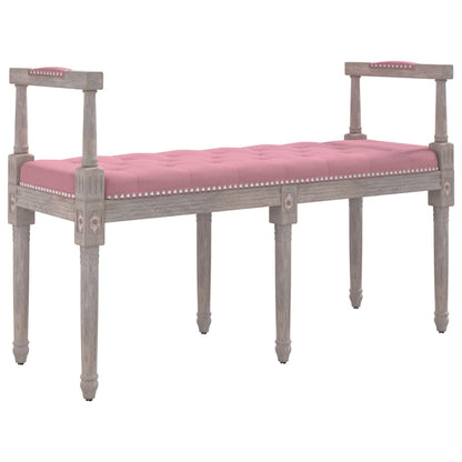Panca Rosa 110x40x70 cm in Velluto - homemem39