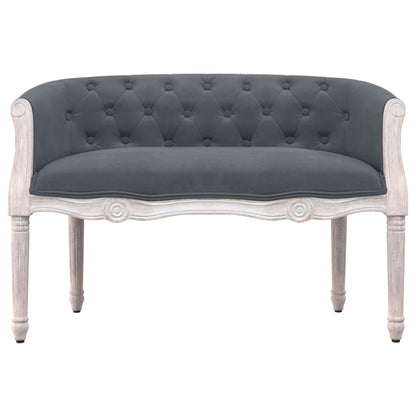 Panca Grigio Scuro 98x56x69 cm in Velluto - homemem39