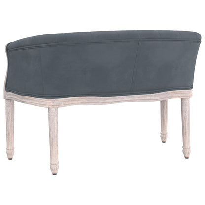 Panca Grigio Scuro 98x56x69 cm in Velluto - homemem39