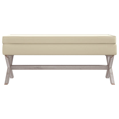 Sgabello Portaoggetti 110x45x49 cm in Lino - homemem39