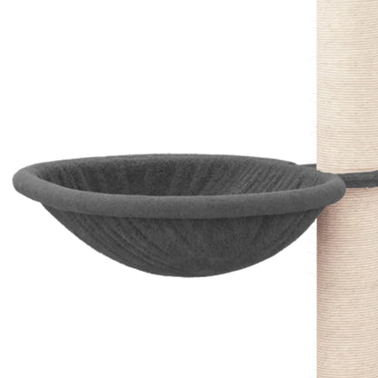 Albero per Gatti con Tiragraffi in Sisal Grigio Scuro 94,5 cm - homemem39