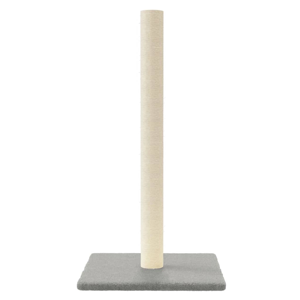 Palo Tiragraffi per Gatti Grigio Chiaro 35x35x70 cm | homemem39