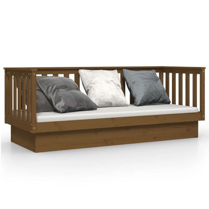 Dormeuse Marrone Ambra 75x190 cm in Legno Massello di Pino - homemem39