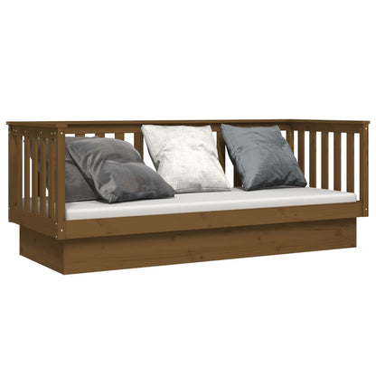 Dormeuse Marrone Ambra 75x190 cm in Legno Massello di Pino - homemem39