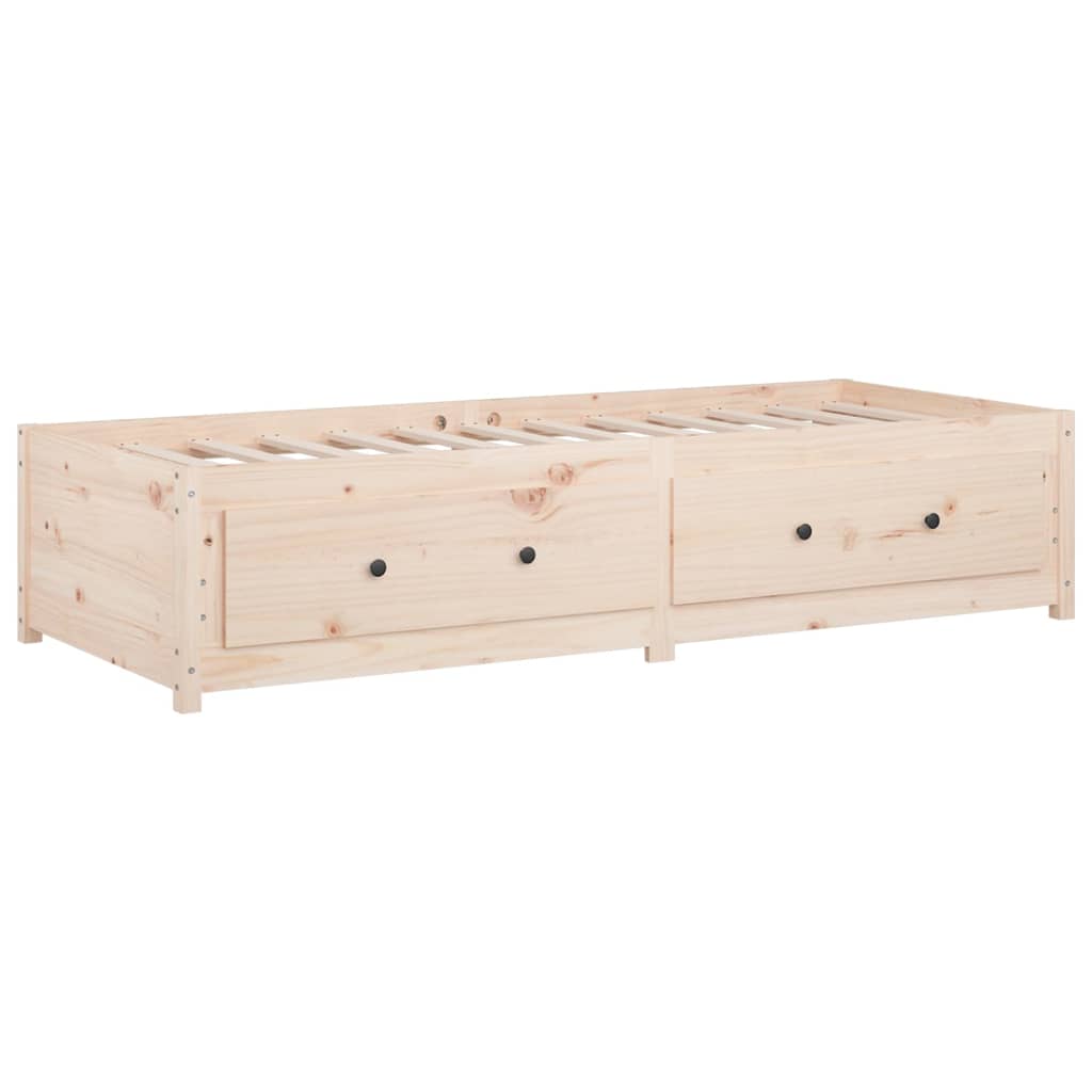 Dormeuse senza Materasso 80x200 cm in Legno Massello di Pino | homemem39