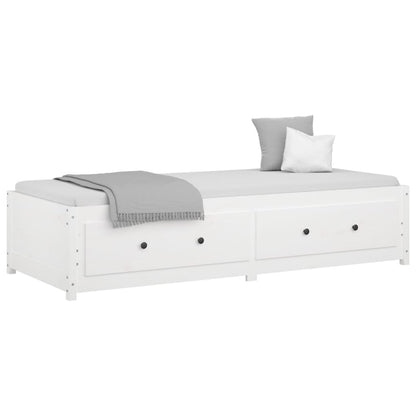 Dormeuse senza Materasso Bianca 80x200 cm Legno Massello Pino - homemem39
