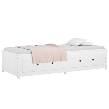 Dormeuse senza Materasso Bianca 90x200 cm Legno Massello Pino | homemem39