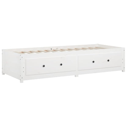 Dormeuse senza Materasso Bianca 90x200 cm Legno Massello Pino | homemem39