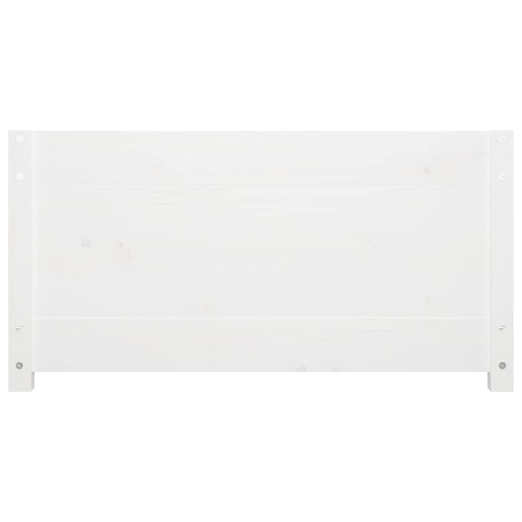 Dormeuse senza Materasso Bianca 90x200 cm Legno Massello Pino