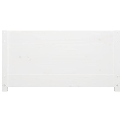 Dormeuse senza Materasso Bianca 90x200 cm Legno Massello Pino