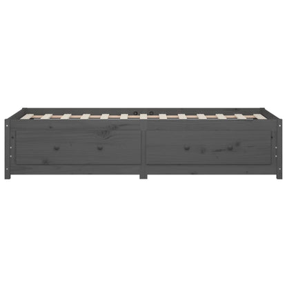 Dormeuse Grigia 90x200 cm in Legno Massello di Pino - homemem39