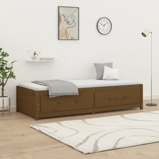 Dormeuse Ambra 90x190 cm Single in Legno Massello di Pino - homemem39