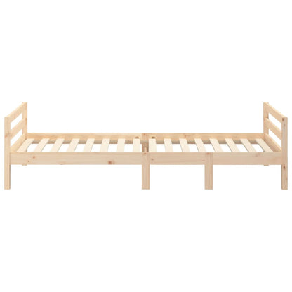 Giroletto senza Materasso 90x200 cm in Legno Massello di Pino - homemem39