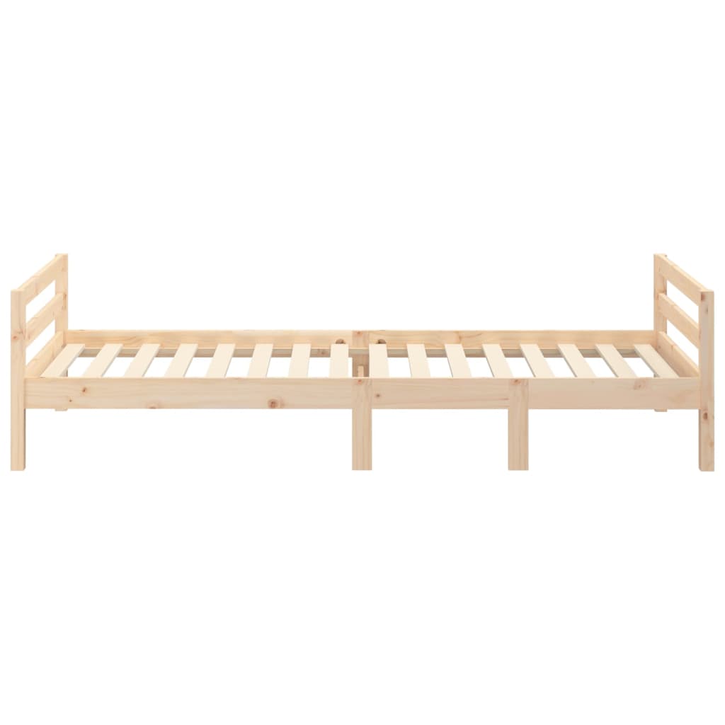 Letto senza Materasso 90x190 cm in Legno Massello di Pino - homemem39