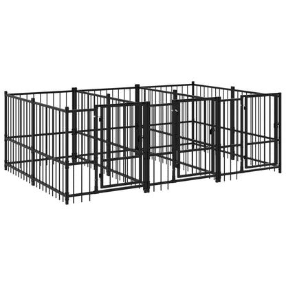 Gabbia per Cani da Esterno in Acciaio 5,63 m² | homemem39